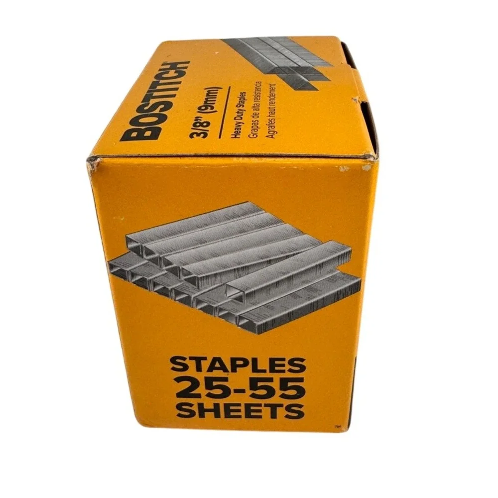 Bostitch 3/8 Inch 9mm Heavy Duty Staples High Carbon Steel 5000 Count SB353/8-5M